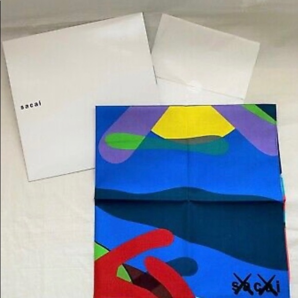 Sacai x Kaws 2021 F/W limited edition scarf